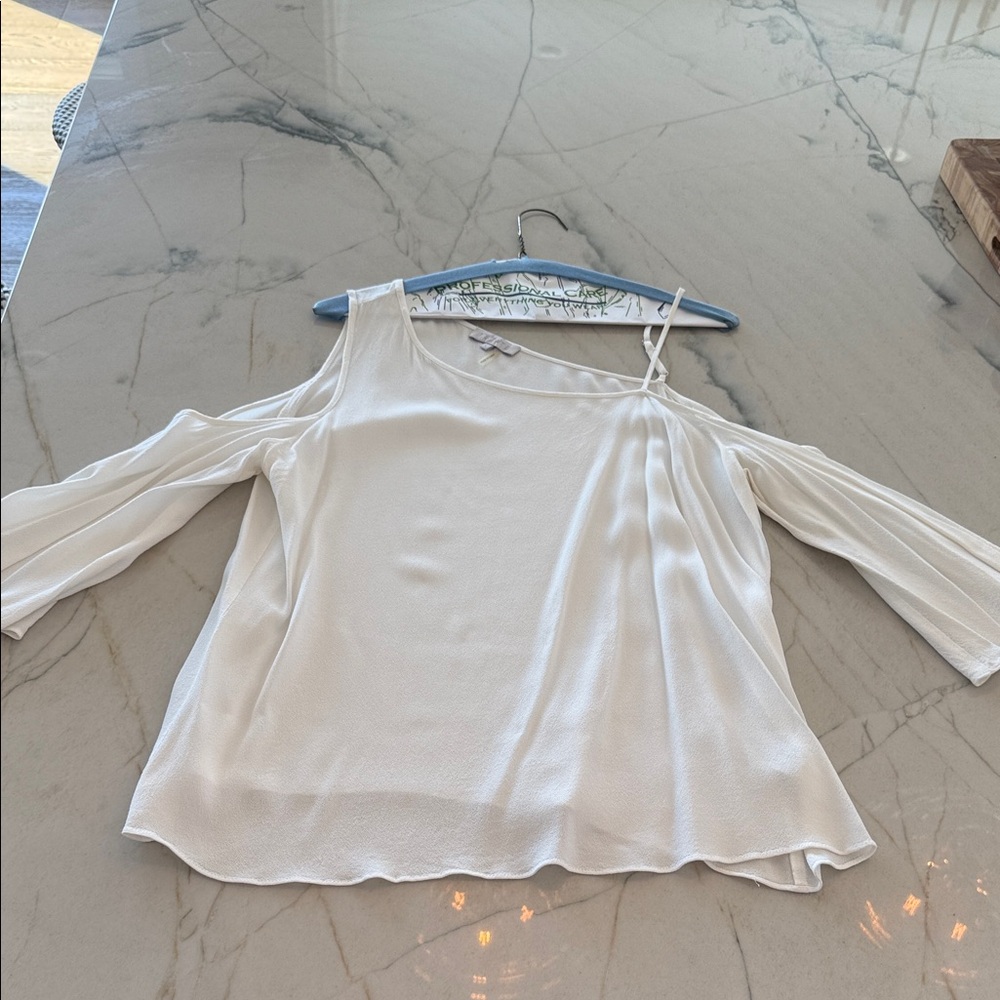 1. State Off-Shoulder White Blouse